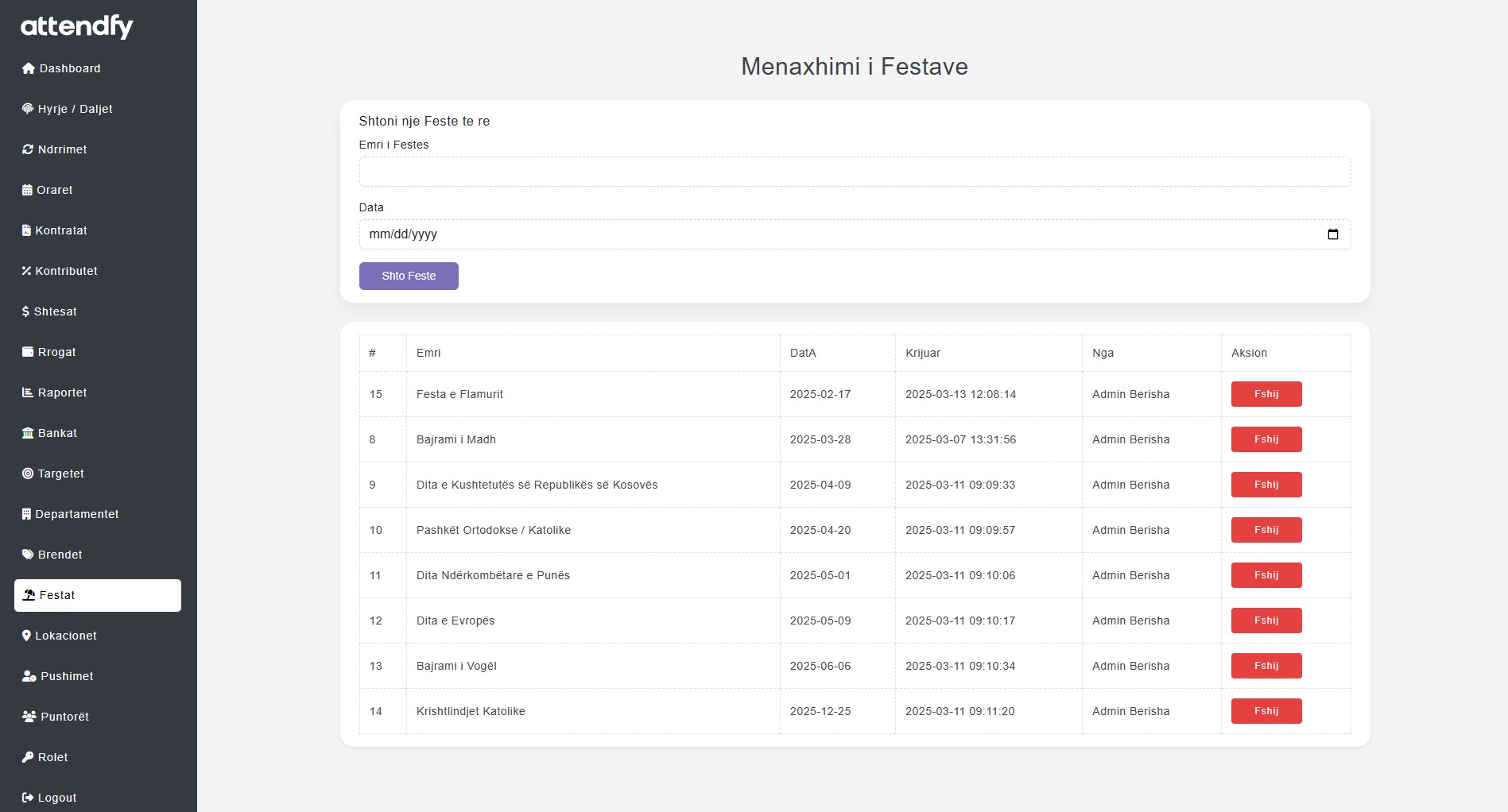 Attendfy Pro Dashboard